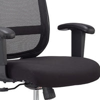 25" x 21.45" x 36" Black Mesh   Fabric Chair