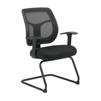 24" x 20" x 36"  Black Mesh / Fabric Guest Chair