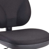 20" x 24" x 41" Black Fabric Chair