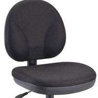 20" x 24" x 41" Black Fabric Chair