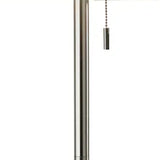 Floor Lamp Brushed Steel Metal Teardrop Base