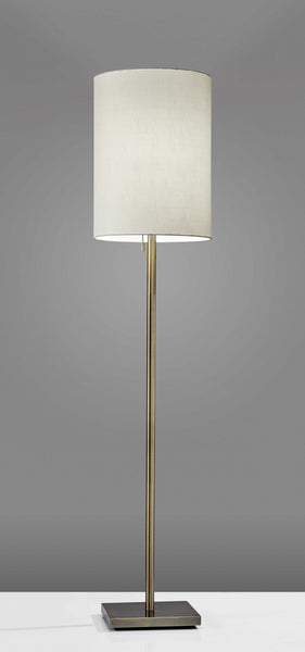 Floor Lamp Classic Silhouette Brushed Steel Metal