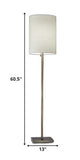 Floor Lamp Classic Silhouette Brushed Steel Metal