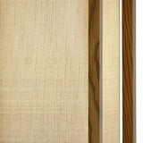 Floor Lamp with Natural Wood Finish Storage Shelves