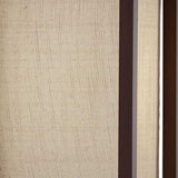 Floor Lamp with Natural Wood Finish Storage Shelves