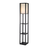72" H Sleek Column Style Floor Lamp with Storage