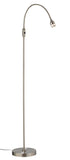 Floor Lamp in Adjustable Matte Black Metal LED