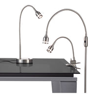Floor Lamp in Adjustable Matte Black Metal LED