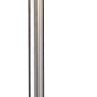 Classic Steel with Double Bulb and White Shade Floor Lamp