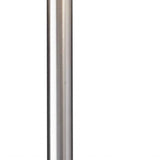 Classic Steel with Double Bulb and White Shade Floor Lamp