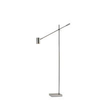 Black Metal Antique Brass Floor Lamp Tilt Arm LED Task Light