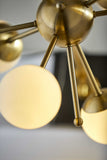 Orbital Sphere Brass LED Table Lamp