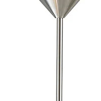 Torchiere Plus Chairside Floor Lamp in Black Metal