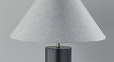 Canopy Black Wood Block Table Lamp