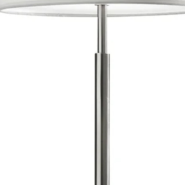 Futuristic Brushed Steel Metal LED Torchiere
