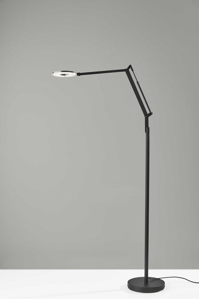 Bendy Black Metal LED Floor Lamp