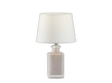 Light Purple Rectangular Bottle Glass Table Lamp