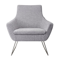 Pale Grey Upholstered Armchair