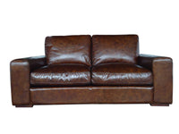 Brown Full Classic Sofa 2 Seater
