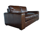 Brown Full Classic Sofa 2 Seater