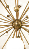 Burnished Gold Modern Pom Pom Chandelier