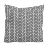 18 X 5.5 X 18 Grey Cotton Polyester Pillow