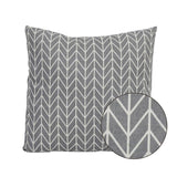 18 X 5.5 X 18 Grey Cotton Polyester Pillow