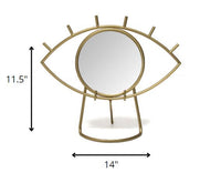 Bohemian Golden Eye Tabletop Mirror