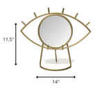 Bohemian Golden Eye Tabletop Mirror