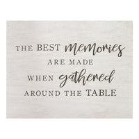 Best Memories Gathered Around The Table Oversized Wall Art