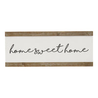Scripted Home Sweet Home Metal & Wood Wall Decor