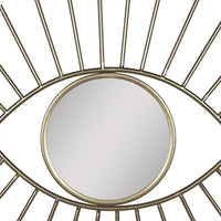 Gold Metal Eye Wall Mirror