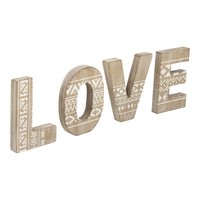 LOVE Bohemian Design Wall Art or Shelf Sitters