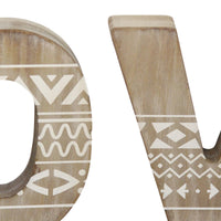 LOVE Bohemian Design Wall Art or Shelf Sitters