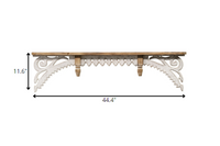 Distressed Vintage Wood Wall Shelf