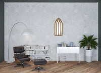 36 Gothic Inspired Arch Wood Wall Mirror