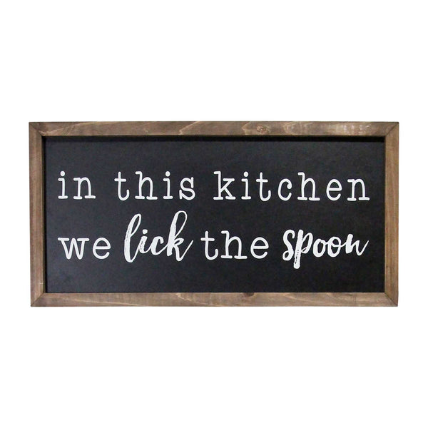 In This Kitchen Chalkboard Style Wall Art