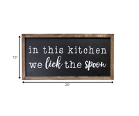 In This Kitchen Chalkboard Style Wall Art