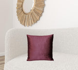 Majestic Purple Velvet 18 Square Pillow