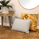 Shades of Yellow Abstract Design Square Pillow