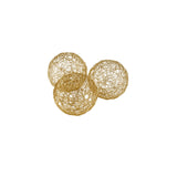 3' X 3' X 3' Gold Iron Wire Spheres Box Of 3