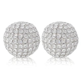5' X 5' X 5' Silver Iron & Cristal Spheres Set Of 2
