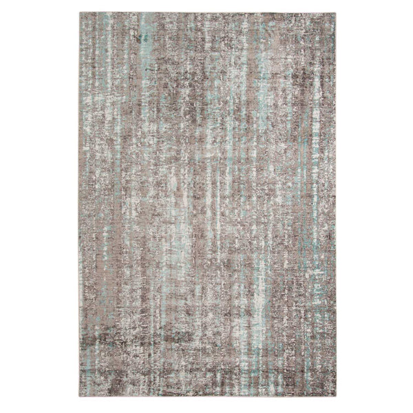 3.93" X5.57" X 0.38" Gray  Polyester Area Rug