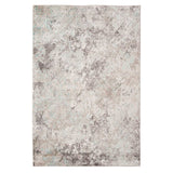 3.93" X5.57" X 0.38" Gray  Polyester Area Rug