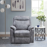 36.2" X 39.37" X 41.7" Grey Air Leather -  Power Recliner with USB port