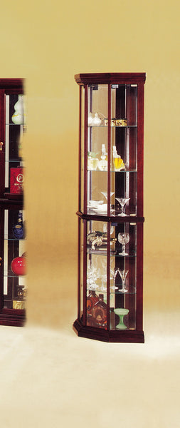 16' X 16' X 71' Cherry Glass Curio Cabinet