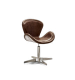 25' X 24' X 33' Retro Brown Leather Accent Chair (1Pc)