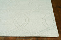 8' Ivory  Polyester Rug