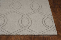 8' Taupe Polyester Rug