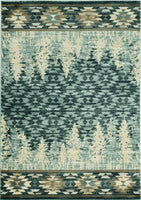 2' x 7' Slate Blue Polypropylene Runner Rug